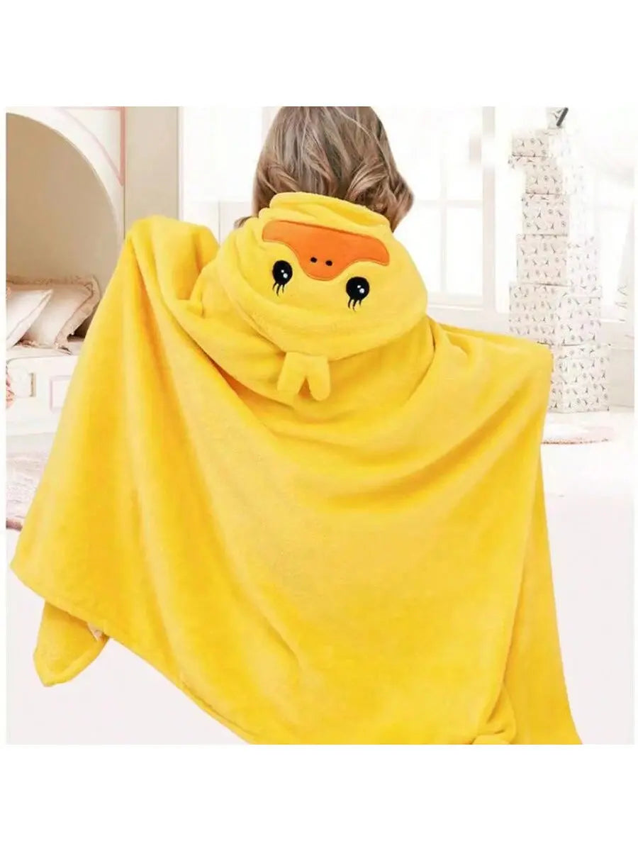 Cape de bain bébé Jaune