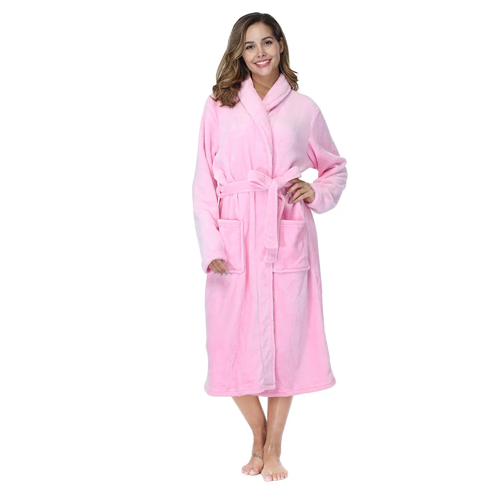 Peignoir de Bain Femme Moelleux rose