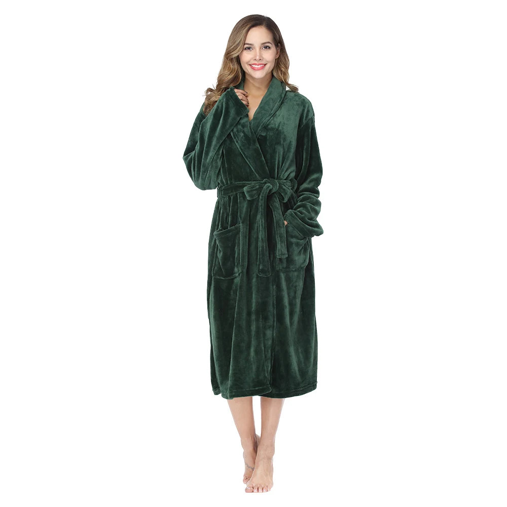 Peignoir de Bain Femme Moelleux vert