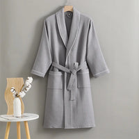 Thumbnail for Peignoir de bain Femme Eponge Gris