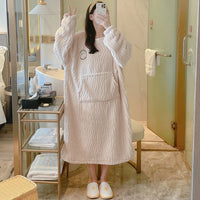 Thumbnail for Peignoir de bain Femme Grande Taille blanc