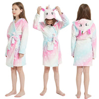 Thumbnail for Peignoir de bain Fille Licorne rose bleu