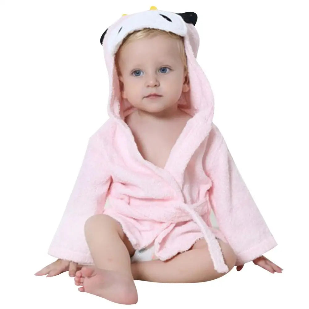 Peignoir de bain bébé animaux vache