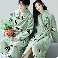 Thumbnail for Peignoir de bain homme Polaire panda