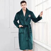 Thumbnail for Peignoir de bain homme très grandes tailles vert
