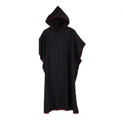 Poncho de bain Adulte Microfibre noir