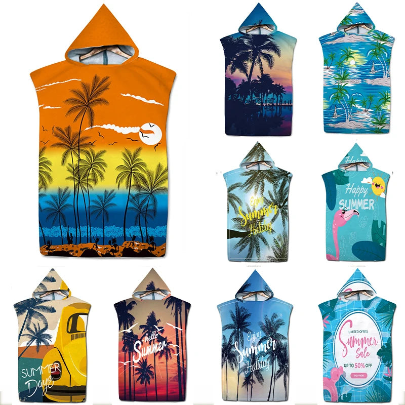 Poncho de bain Adulte Surf