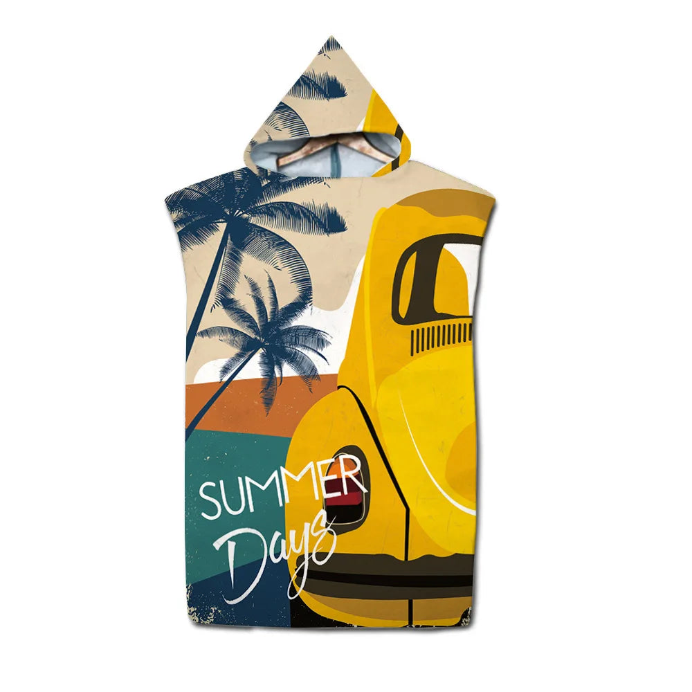 Poncho de bain Adulte Surf coc