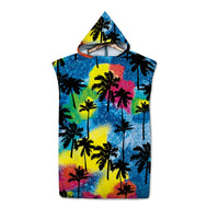 Thumbnail for Poncho de bain Adulte Surf multicolor