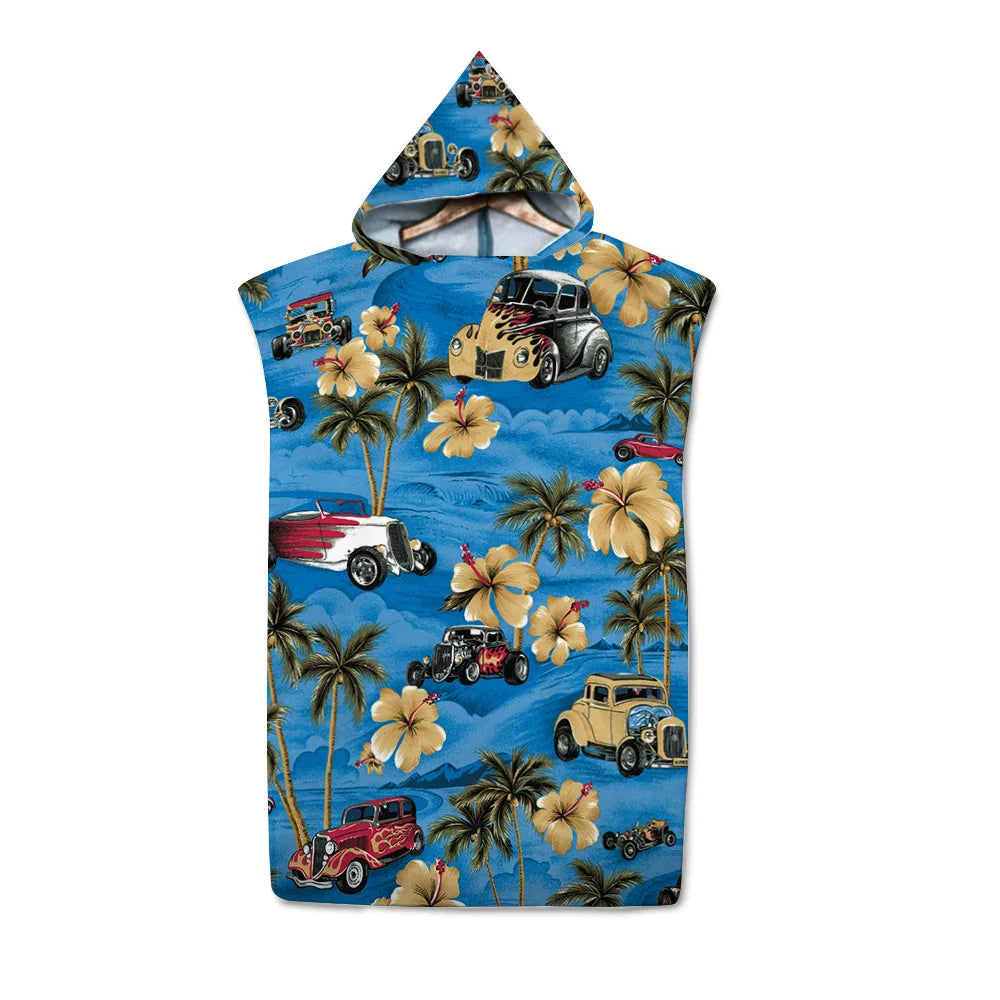 Poncho de bain Adulte Surf voiture