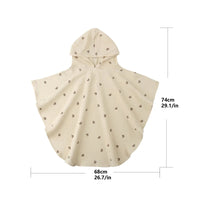 Thumbnail for Poncho de bain Enfant Coton beige u