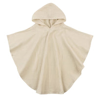 Thumbnail for Poncho de bain Enfant Coton beige uni