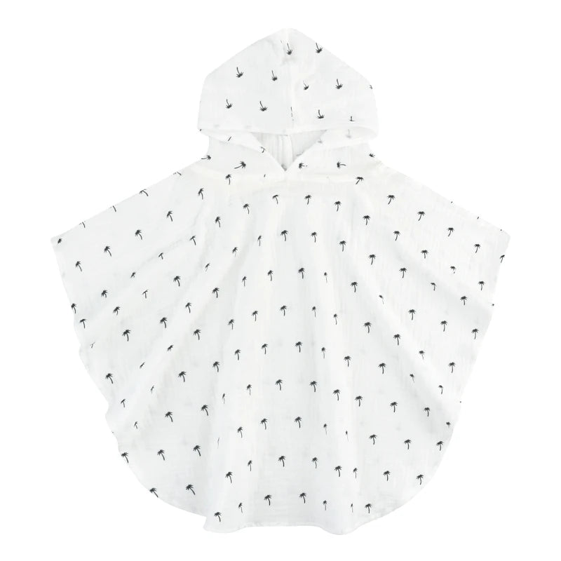 Poncho de bain Enfant Coton blanc
