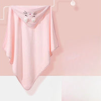 Thumbnail for cape de bain bébé chat - vue accrochée détail capuche