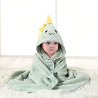 Thumbnail for cape de bain bébé dinosaure - vue ensemble