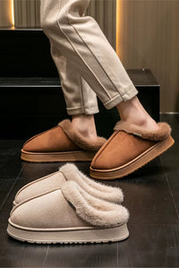 Thumbnail for chausson mixte chaud marron et beige