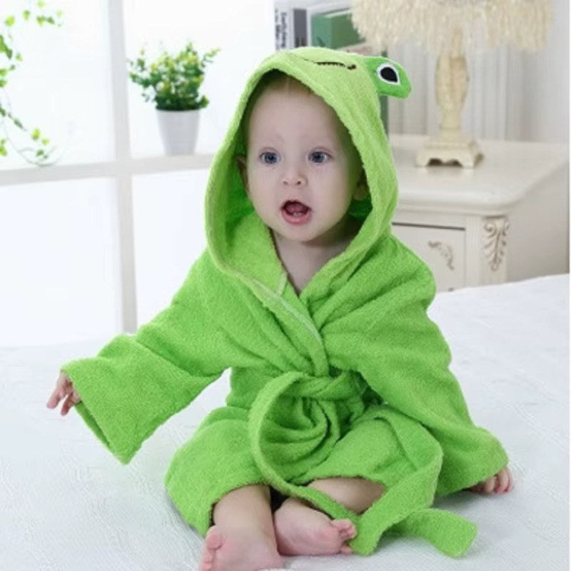 peignoir bebe animaux grenouille