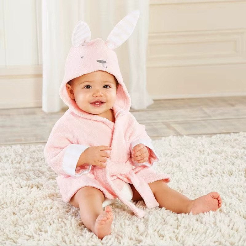peignoir bebe animaux lapin