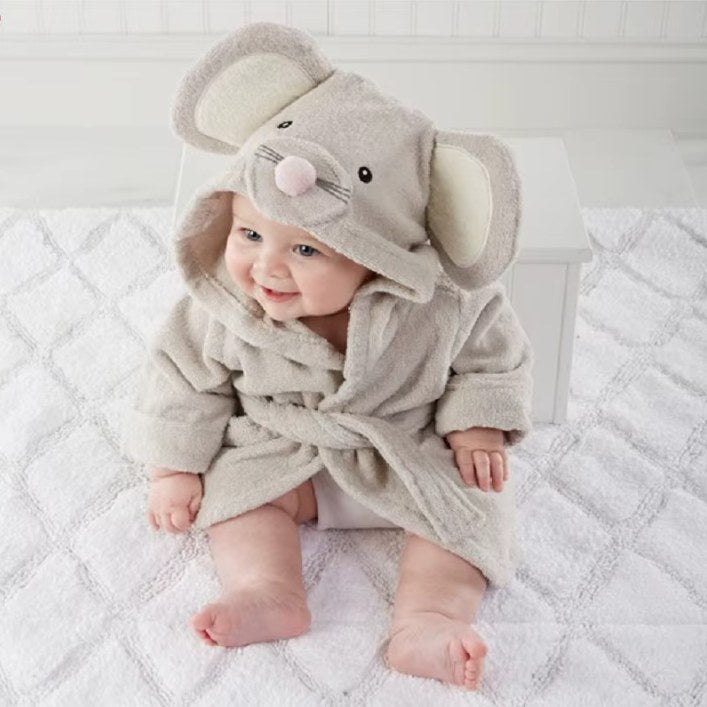 peignoir bebe animaux souris