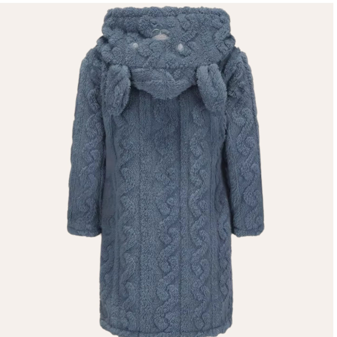 peignoir enfant bleu dos