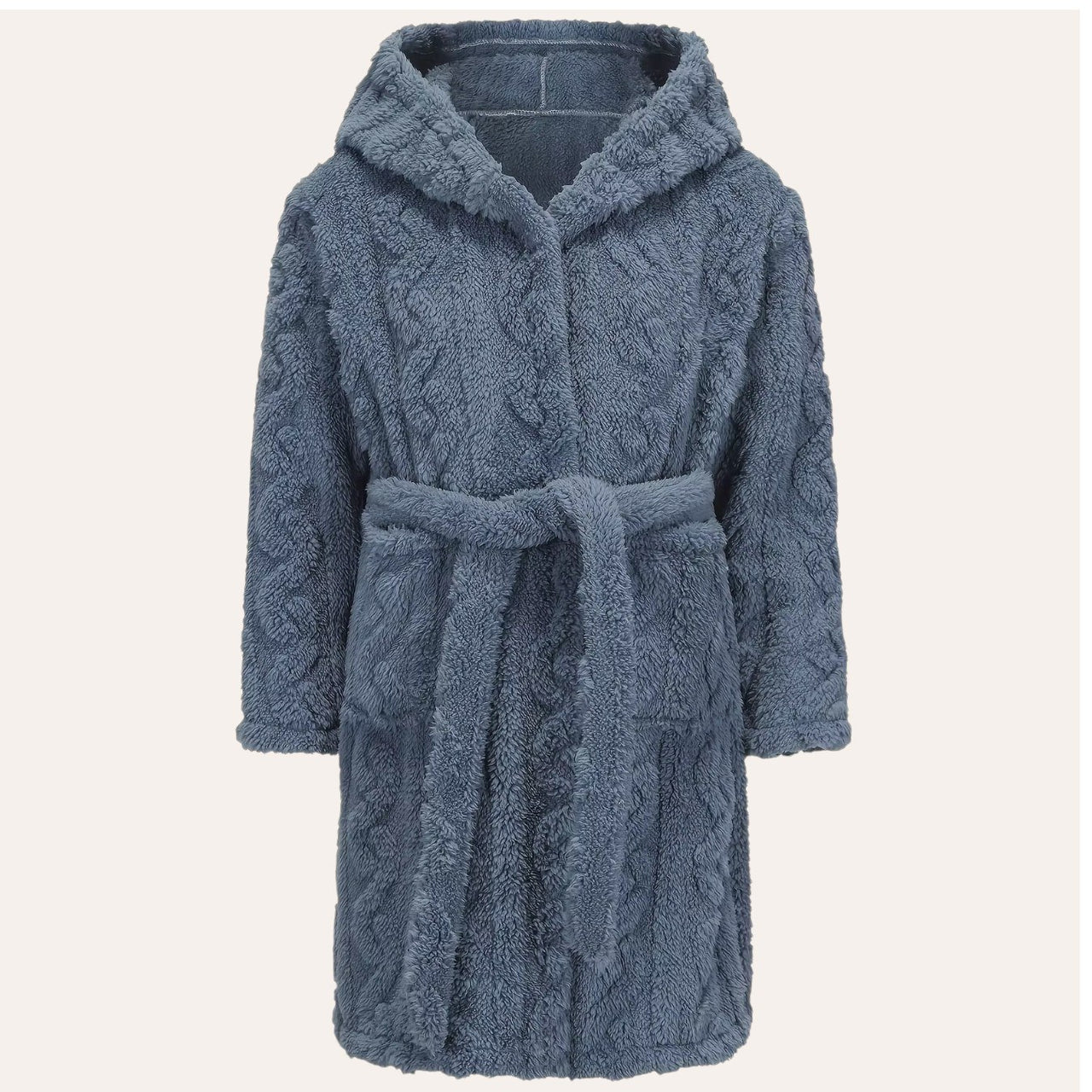 peignoir enfant bleu