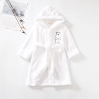 Thumbnail for peignoir enfant doux blanc