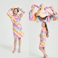 Thumbnail for peignoir enfant licorne orange