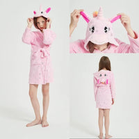 Thumbnail for peignoir enfant licorne rose etoile