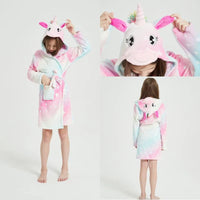 Thumbnail for peignoir enfant licorne rose