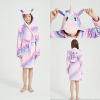 Thumbnail for peignoir enfant licorne violet