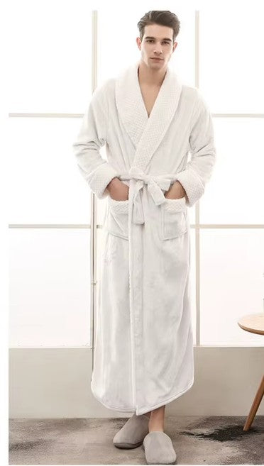 peignoir homme blanc