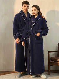 Thumbnail for peignoir homme bleu marine face