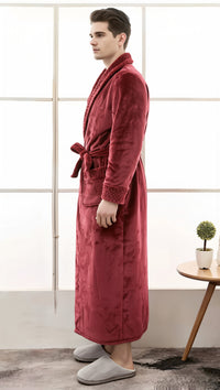 Thumbnail for peignoir homme bordeaux cote