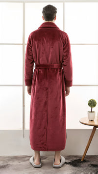 Thumbnail for peignoir homme bordeaux dos