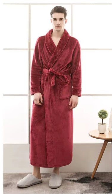 peignoir homme bordeaux