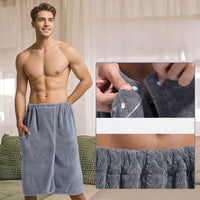 Thumbnail for peignoir homme court gris