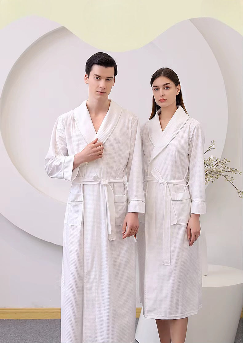 peignoir homme ete blanc