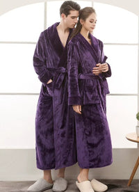 Thumbnail for peignoir homme long violet
