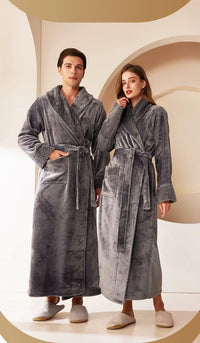 Thumbnail for peignoir homme sortie de bain gris
