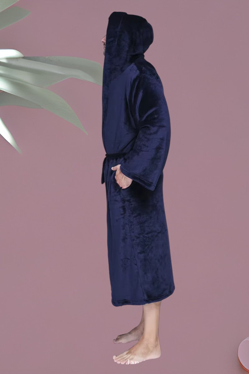 peignoir homme tres grande taille bleu cote