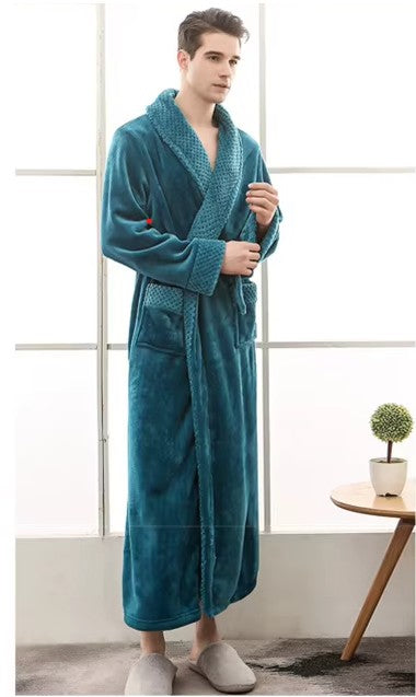 peignoir homme vert