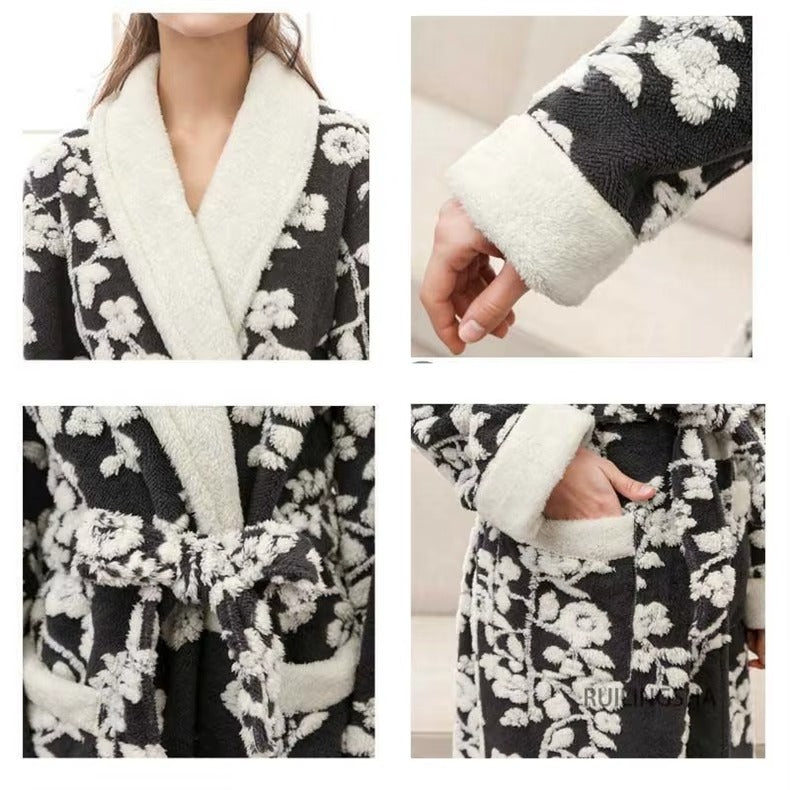 peignoir femme luxe gros plan