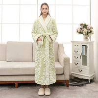Thumbnail for peignoir femme luxe vert