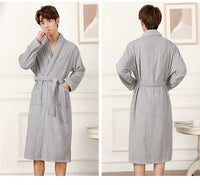 Thumbnail for Peignoir homme éponge — 100% coton, du M au 2XL
